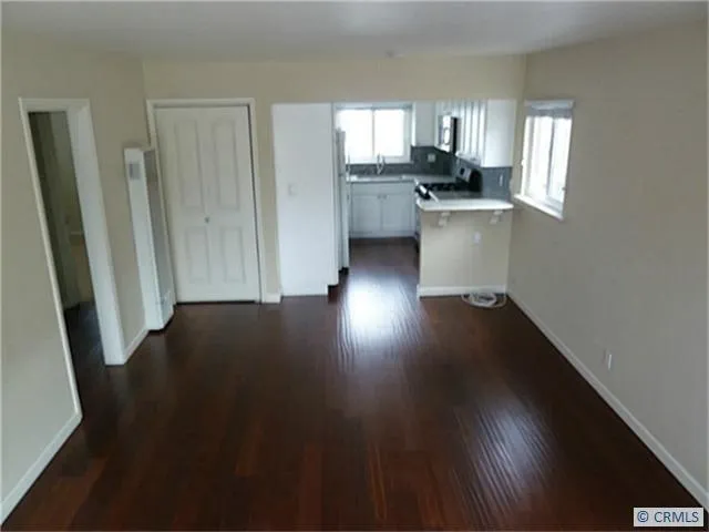 Living room with Bamboo hardwood flooring