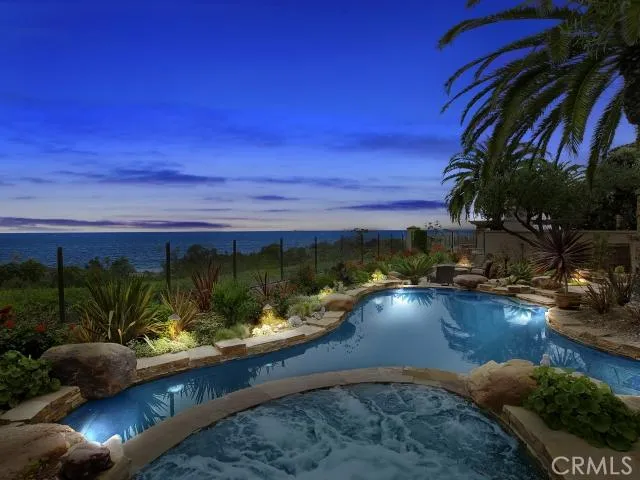 Evening swim in your salt water pool.
