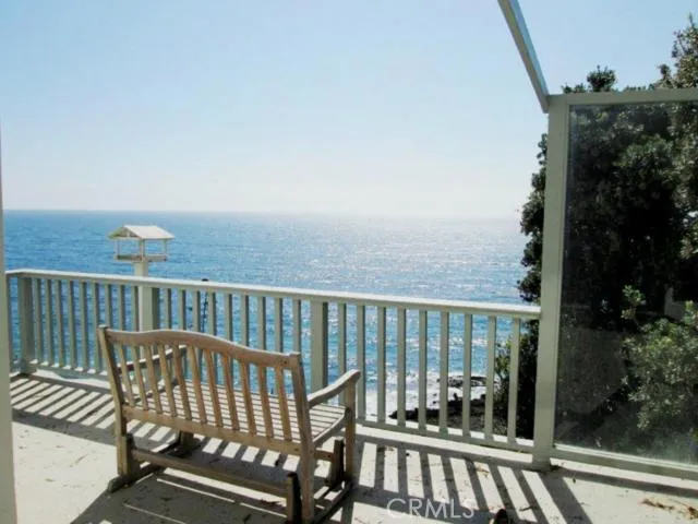 Watch the whales and dolphins from the large deck off the living room.