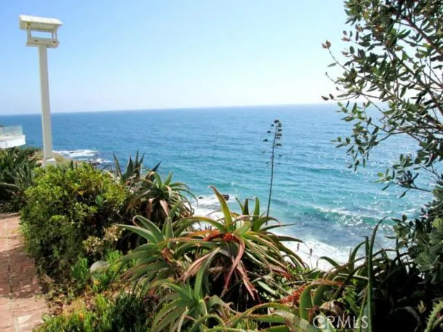 This is the view from the lower patio.