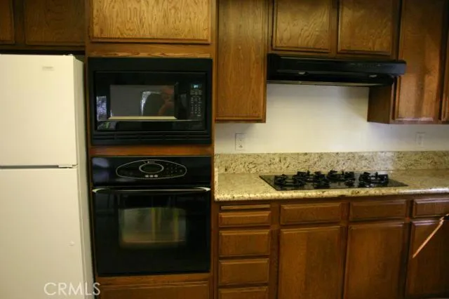 A closer view of the built-in appliances