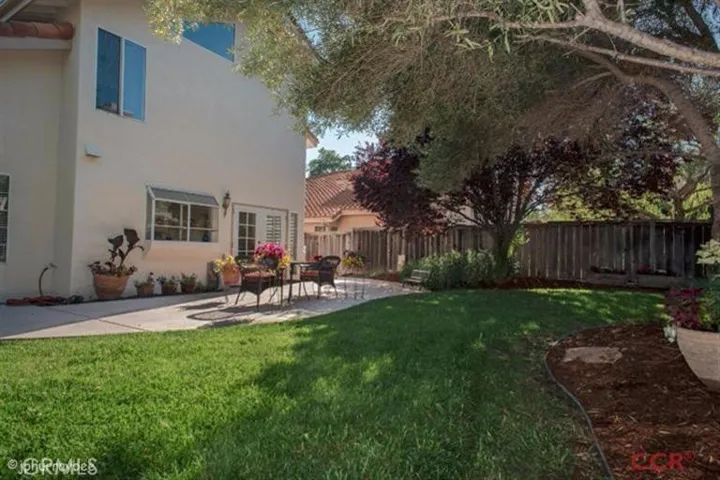 Great backyard for entertaining and playing