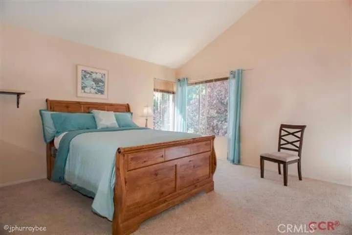 Spacious master bedroom. Vaulted ceilings and light and bright!