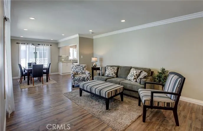 Open and bright living and dining area.