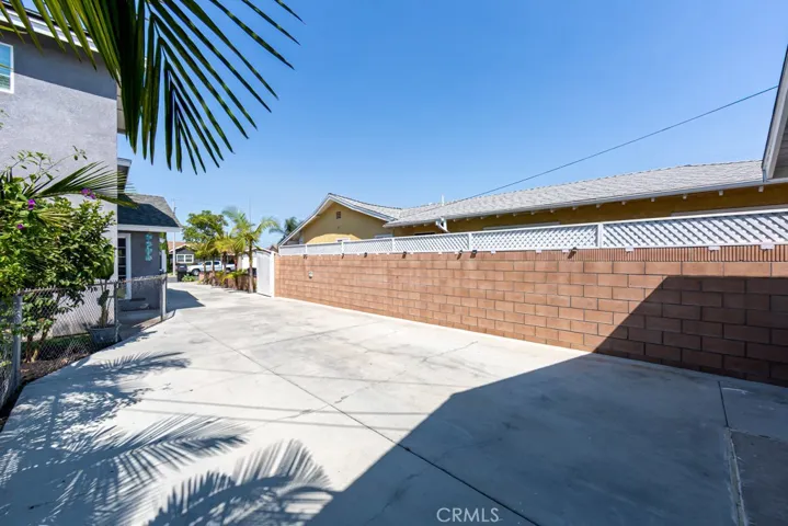 Driveway from backyard/garage area