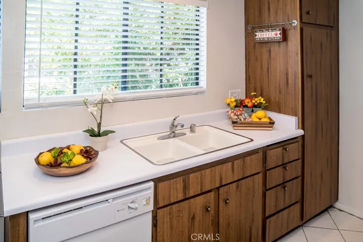 Galley Kitchen with new garbage disposal