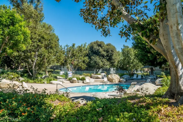 Relax and lounge around the sparkling pool