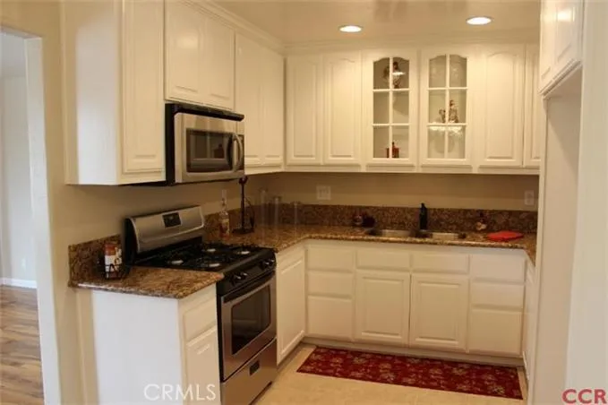 Full view of kitchen - tile floor