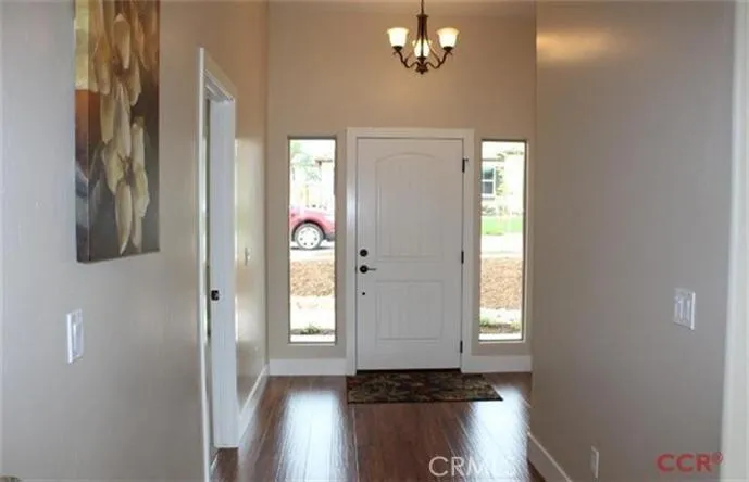 Entry area with engineered wood flooring