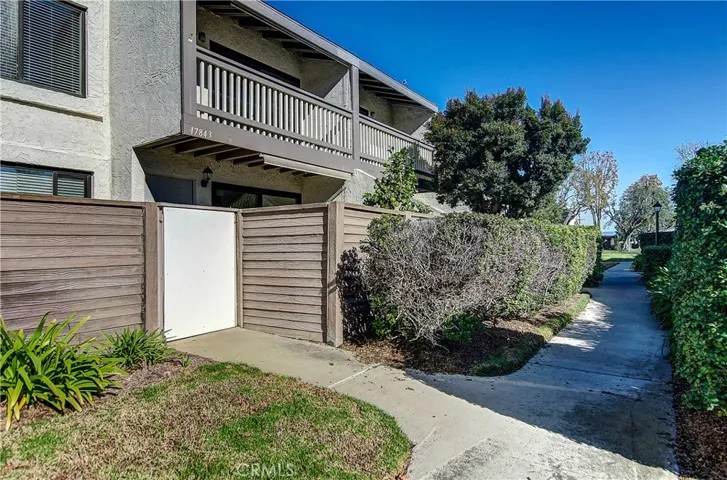 private patio entrance