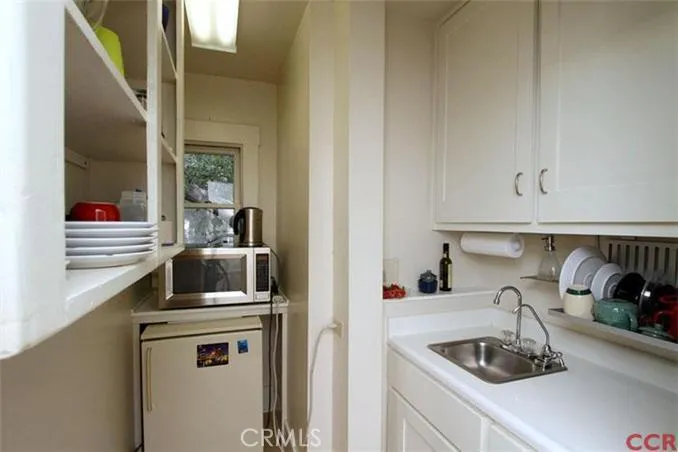 Upstairs kitchen area.