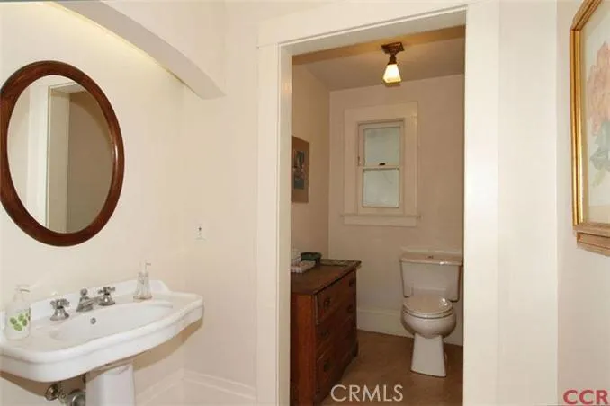 Downstairs half-bath.