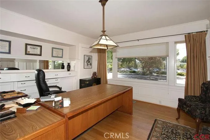 Downstairs office facing Johnson Avenue.