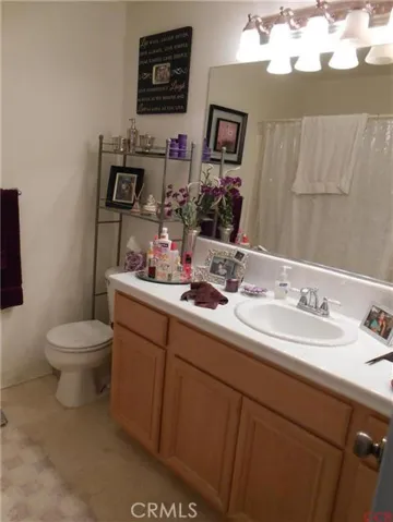 One of two full guest bathrooms