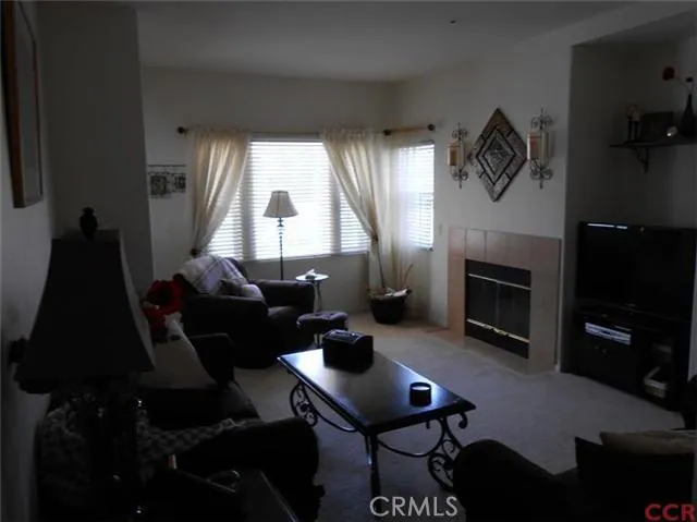 Living room looking to front of house.