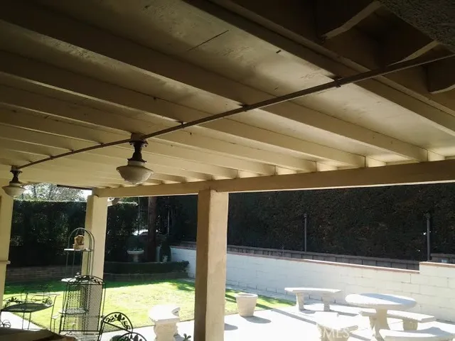 nice covered rear patio