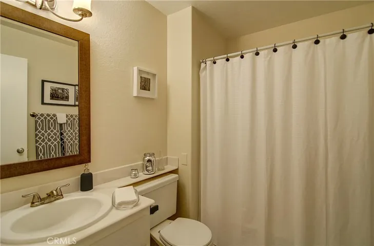 Bath is updated too, and boosts good storage, plus full size tub/shower combo.