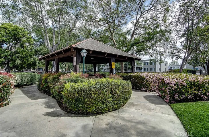 Covered BBQ area is like cooking and dining in the middle of Central Park.