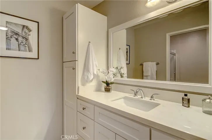 Check out these tasteful accents in master vanity area...drawer space too.