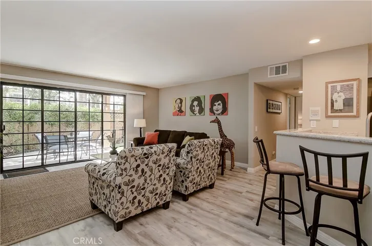 Huge slider really brings the outside in...perfect for Southern California living at its best.