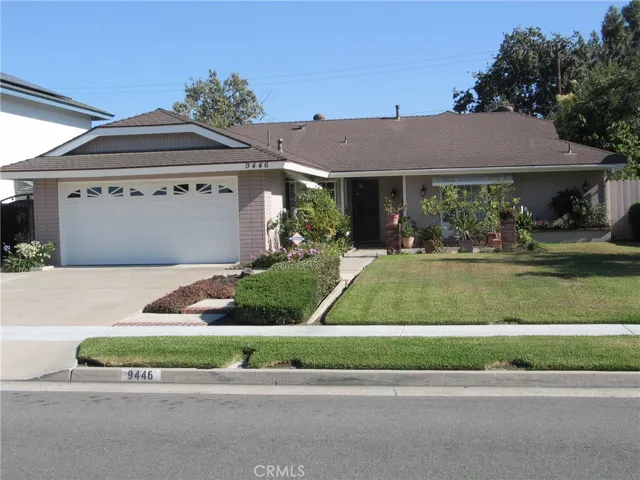 Front view with neat front yard