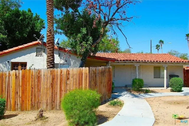 walkway to 2 1 bedroom unit