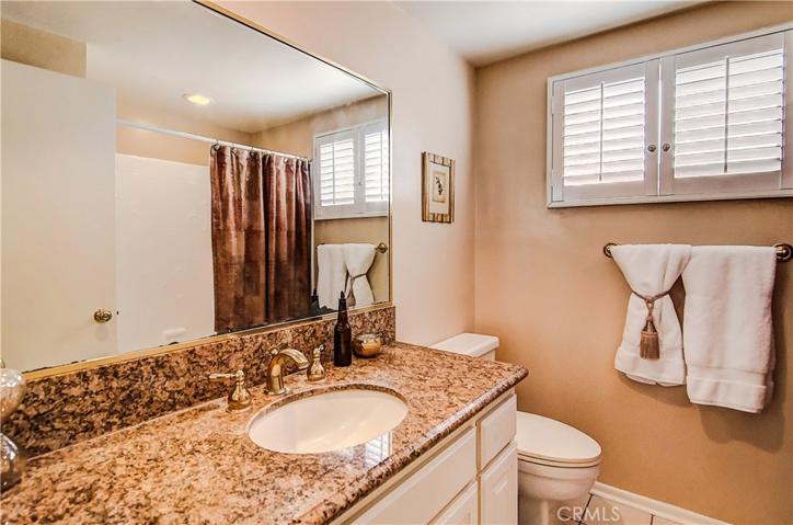 Updated hall bath.