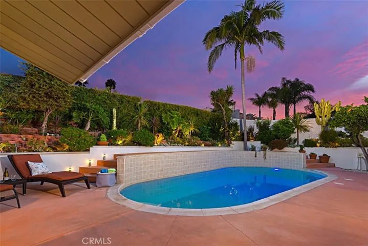 Enjoy this solar warmed salt water pool