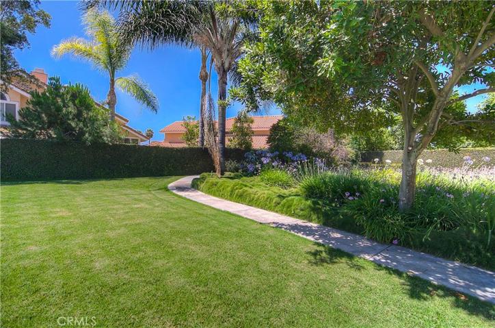Stroll peacefully in your backyard and take note to the garden that gives a feeling of tranquility.