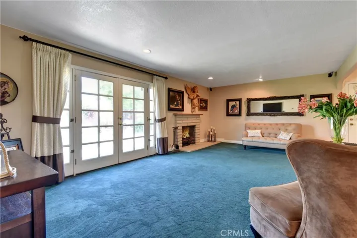 Spacious living room which leads to the backyard