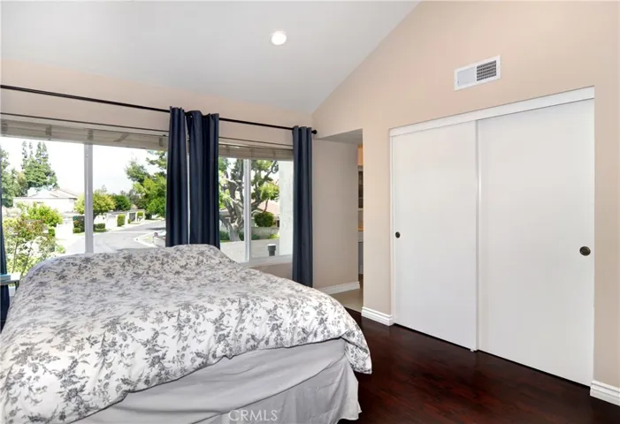From this angle you can see the Large Closet, Recessed Lighting, Double Pane Windows, and Wood Laminate Flooring.
