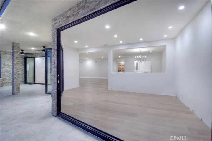 Patio into Den/Office