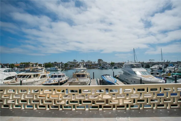 Patio view over harbor