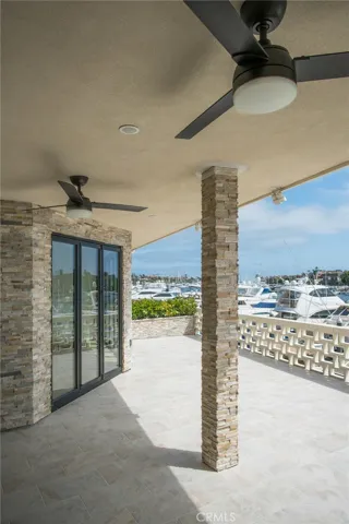 Covered Patio overlooking harbor