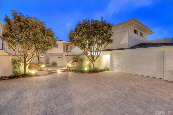 Front Entry Driveway and Garage