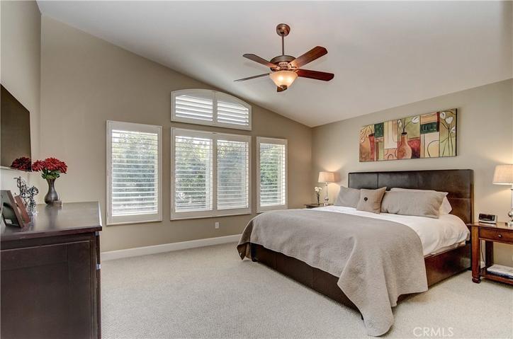 Master bedroom is king size and can accommodate any furniture requirements.