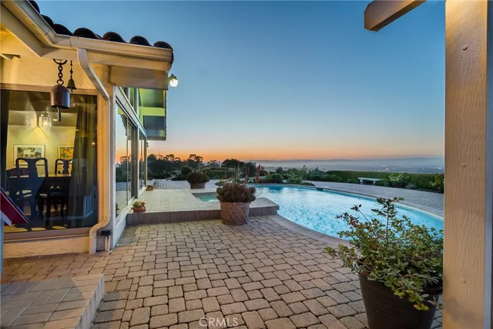 You can  enjoy the sunsets while dining in the backyard!