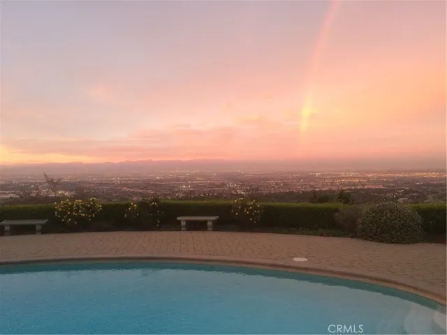 While the end of the rainbow might touch down in L.A., this view from the backyard is stunning!