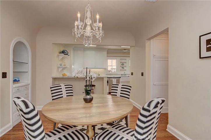 This dining space is just right for quiet, intimate meals...or entertaining friends and family on a larger scale.