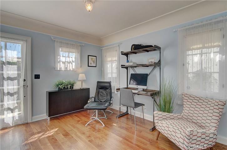 Bedroom two is oversize...perfect for multiple kids or combination guest room and home office.