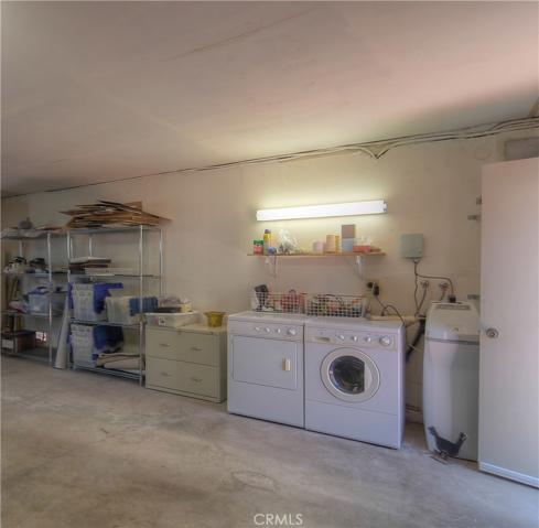 Laundry access in the garage.