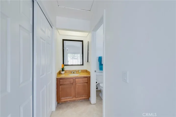 Ensuite for bedroom two has a second closet and NEW panel closet doors.