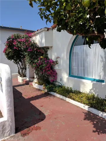 Charming Bougainvillea Framed Entry.