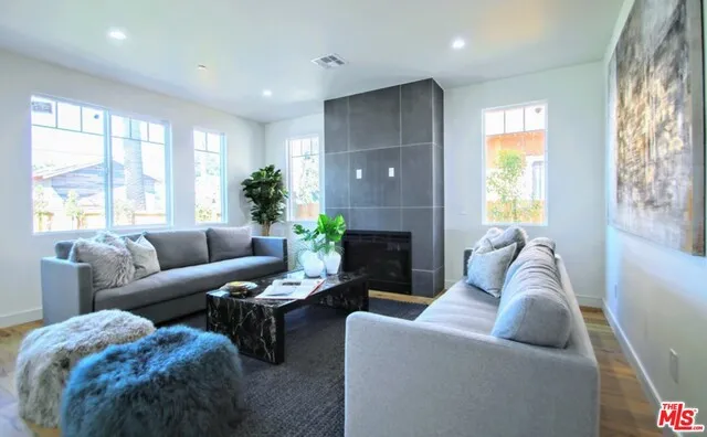 Light with windows overlooking enormous backyard
