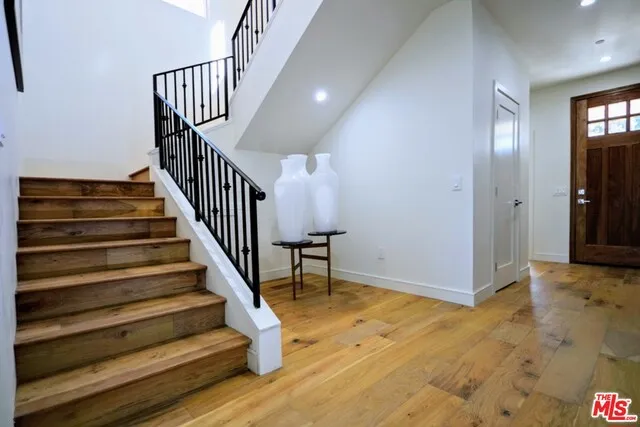 Beautiful new distressed wood floors throughout