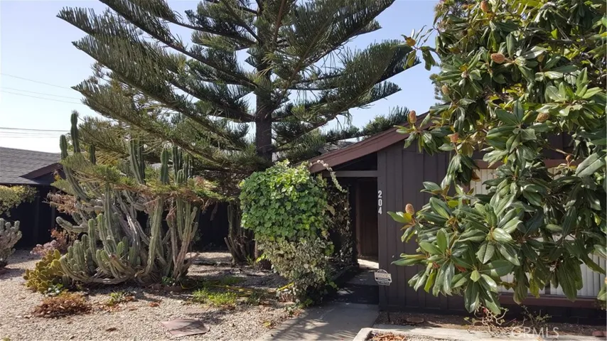 Low maintenance front landscaping.