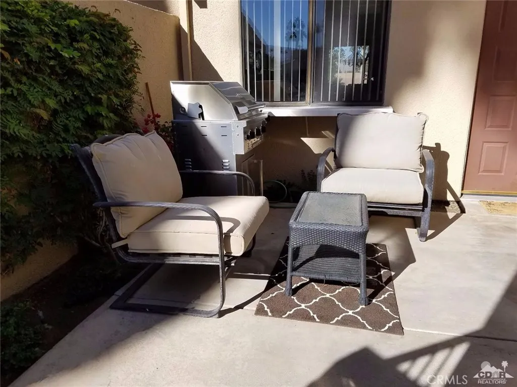 Front patio with BBQ.