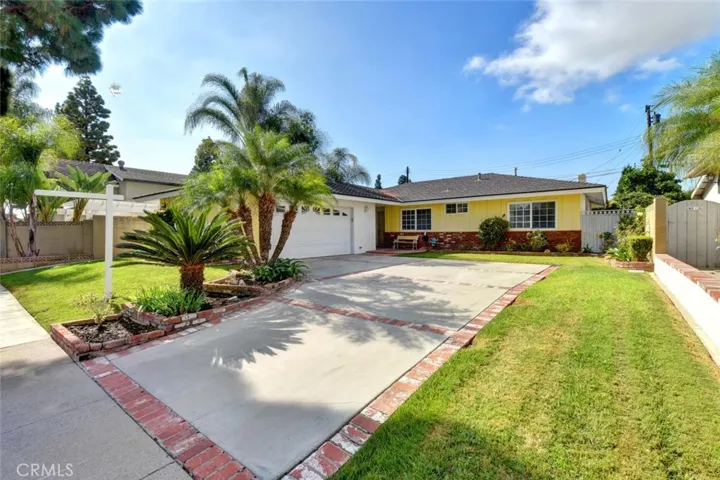 Large Cement and Brick Driveway