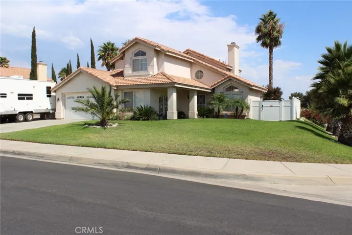Corner lot with 3 car garage.