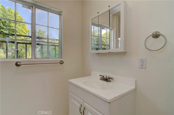 Light and bright master bath.